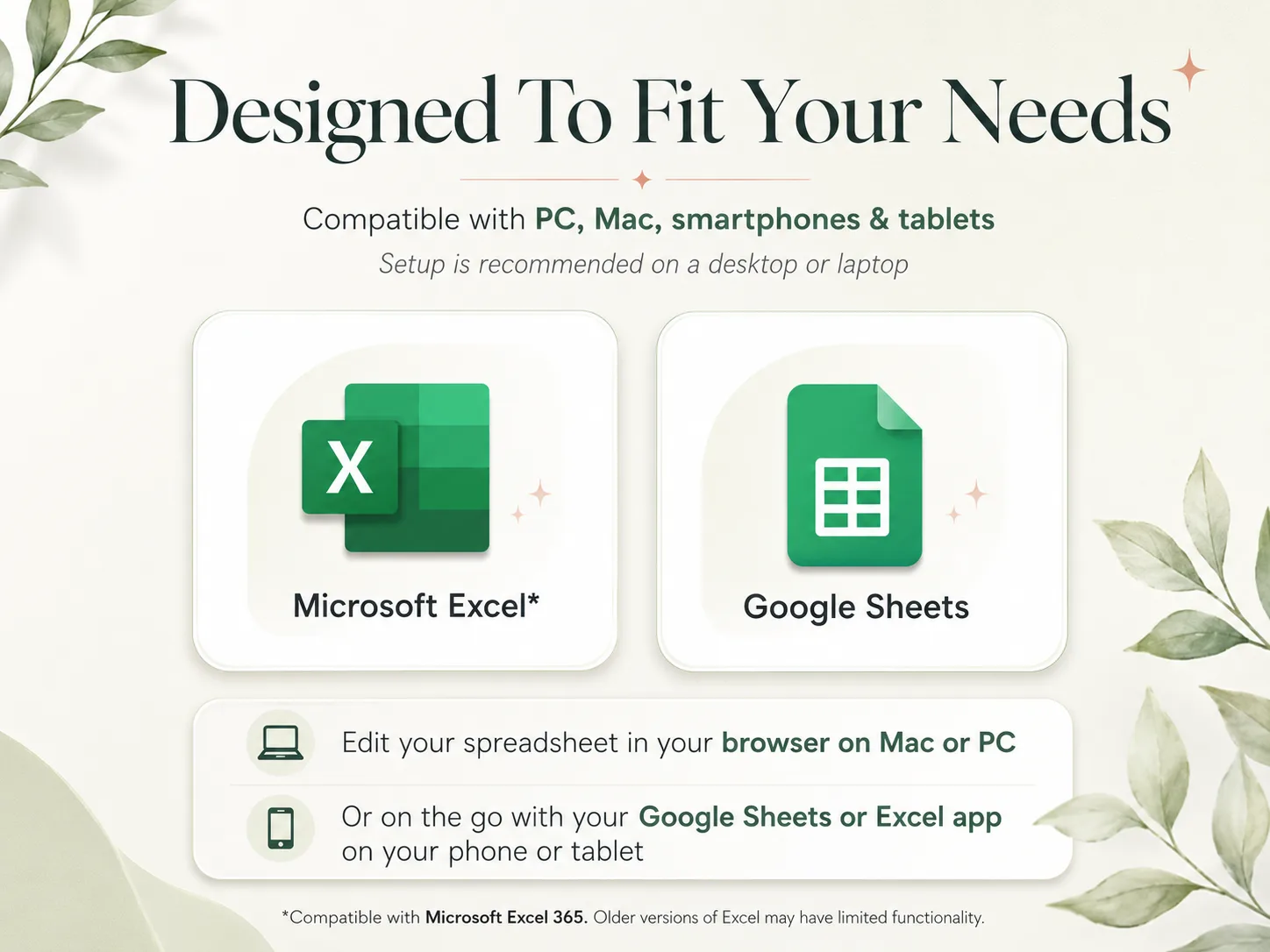 Ultimate Budget Planner: Compatibility